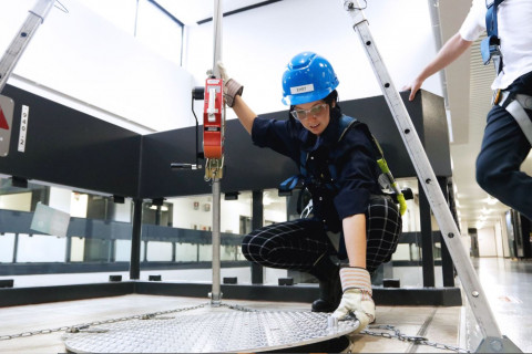 Une étudiante en Environnement, hygiène et sécurité au travail du Cégep de Jonquière.