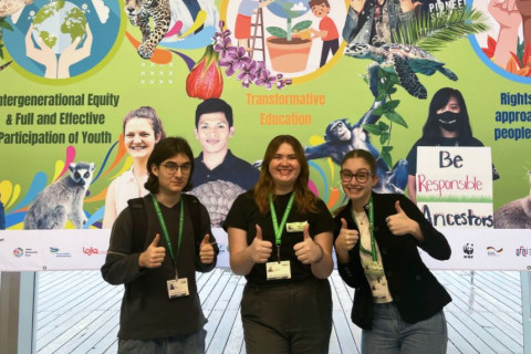 Félix Huard, Frédérique Turcotte et Charlie Gauthier, étudiants en Sciences humaines au Cégep de Jonquière.