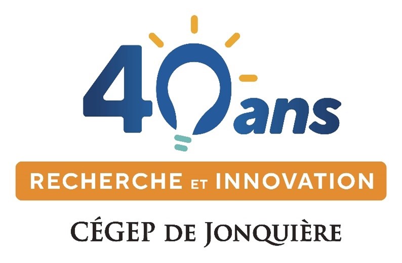 Logo - 40 ans de recherche et d'innovation au Cégep de Jonquière