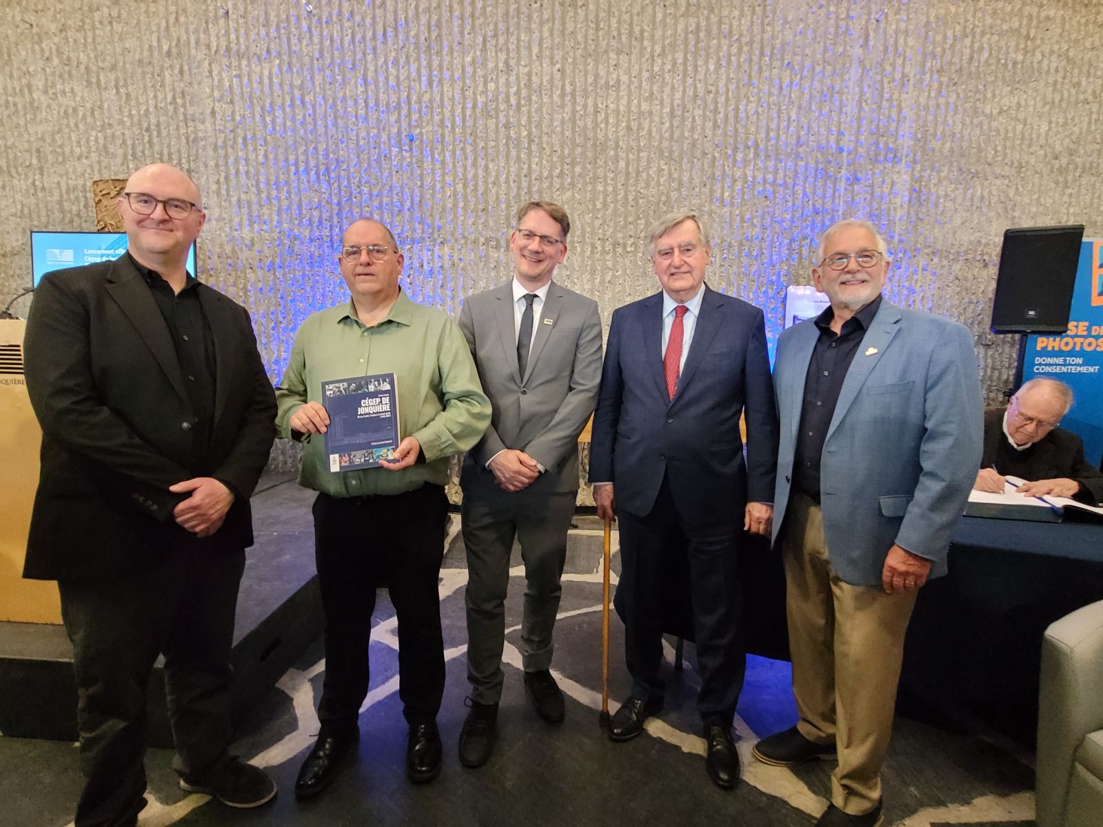 Lancement du livre d'histoire du Cégep de Jonquière - Personnes invitées