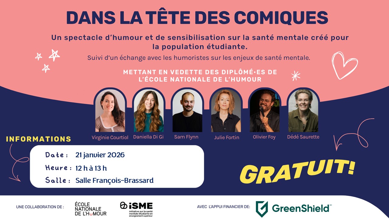 Affiche du spectacle d'humour